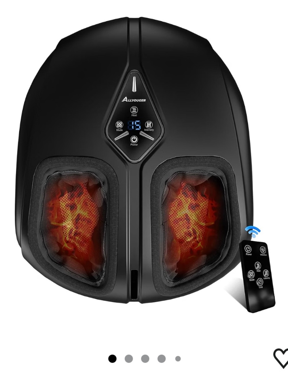 Ailifouer Foot Massager with Heat - Black